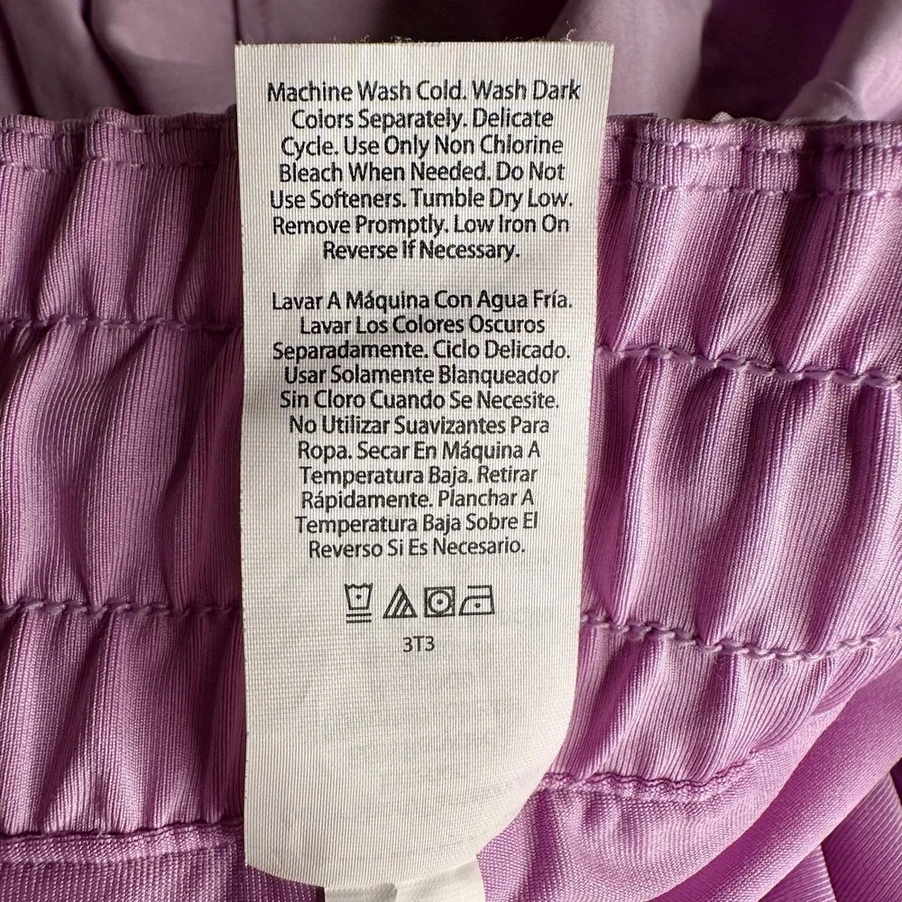 AVIA Running Shorts Women's 3XL (22) Plus Purple Clover‎ Pockets Bike Liner Walk